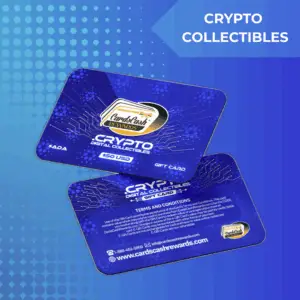Image of the $ADA Commemorative Collectible Gift Card featuring the Cardano logo. A digital collectible card honoring the Cardano cryptocurrency.