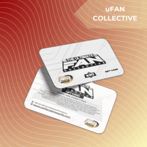 Image of a $20 Ultimate F.A.N. Collective Gift Card with live stream icon and 2-month subscription badge.