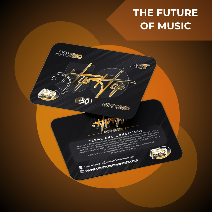 HipHop50 digital collectible gift card, $60 USD