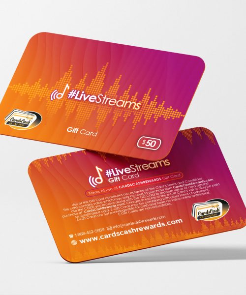 Live Streams Gift Card NFT