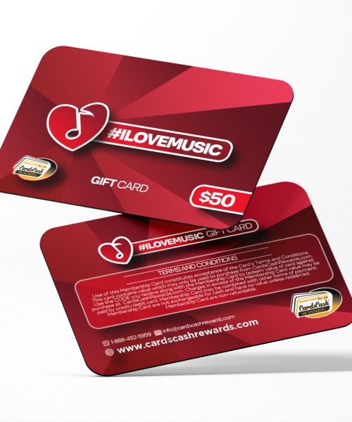 I Love Music Gift Card NFT